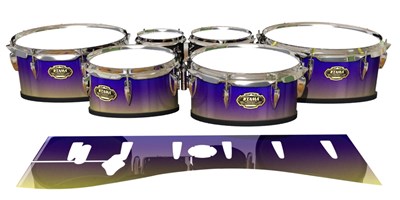 Tama Marching Tenor Drum Slips - Mystic Horizon (Purple) (Yellow)