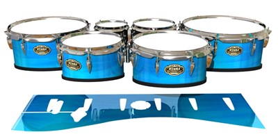 Tama Marching Tenor Drum Slips - Neptune Stain (Blue)