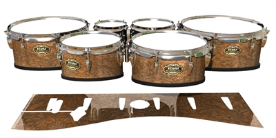 Tama Marching Tenor Drum Slips - Oak Burl (Neutral)