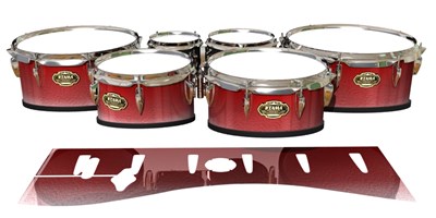 Tama Marching Tenor Drum Slips - Red Blizzard (Red)