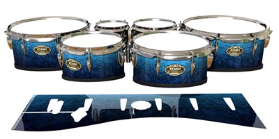 Tama Marching Tenor Drum Slips - Rocky Sea (Blue)