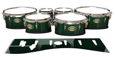 Tama Marching Tenor Drum Slips - Sea Slate Maple (Green)