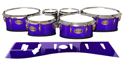 Tama Marching Tenor Drum Slips - Smokey Purple Grain (Purple)