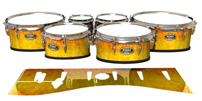 Tama Marching Tenor Drum Slips - Sunleaf (Orange) (Yellow)