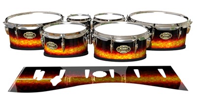 Tama Marching Tenor Drum Slips - Sunrock (Orange)