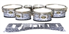 Tama Marching Tenor Drum Slips - Wave Brush Strokes Navy Blue and White (Blue)
