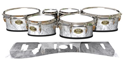 Tama Marching Tenor Drum Slips - White Cosmic Glass (Neutral)