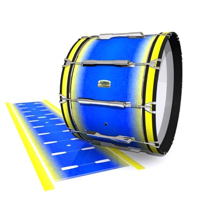 Yamaha 8200 Field Corps Bass Drum Slip - Afternoon Fade (Blue)