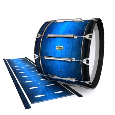 Yamaha 8200 Field Corps Bass Drum Slip - Cayman Night (Blue)