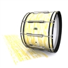 Yamaha 8200 Field Corps Bass Drum Slip - Chaos Brush Strokes Yellow and White (Yellow)