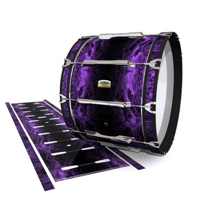 Yamaha 8200 Field Corps Bass Drum Slip - Coast GEO Marble Fade (Purple)