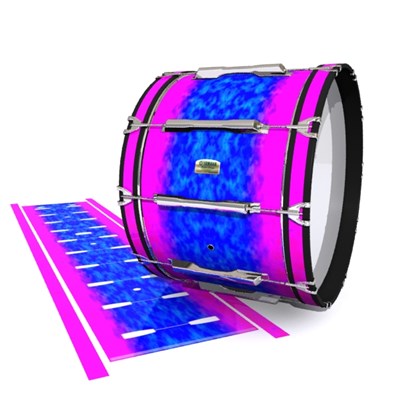 Yamaha 8200 Field Corps Bass Drum Slip - Cotton Candy (Blue) (Pink)
