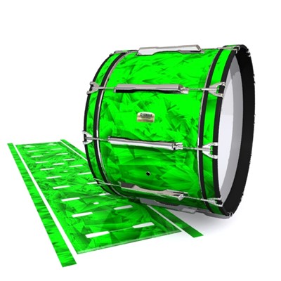 Yamaha 8200 Field Corps Bass Drum Slip - Green Cosmic Glass (Green)