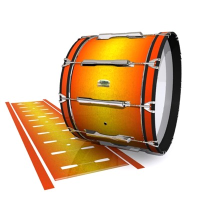 Yamaha 8200 Field Corps Bass Drum Slip - Madagascar Sunset (Yellow) (Orange)