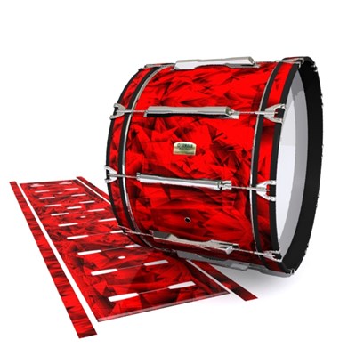 Yamaha 8200 Field Corps Bass Drum Slip - Red Cosmic Glass (Red)