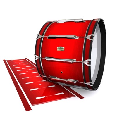 Yamaha 8200 Field Corps Bass Drum Slip - Red Stain (Red)