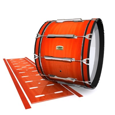 Yamaha 8200 Field Corps Bass Drum Slip - Scarlet Stain (Orange)