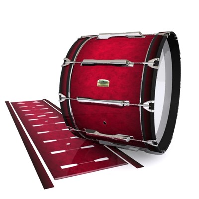 Yamaha 8200 Field Corps Bass Drum Slip - Smoke Crimson (Red)
