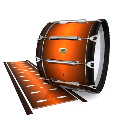 Yamaha 8200 Field Corps Bass Drum Slip - Solar Flare (Orange)