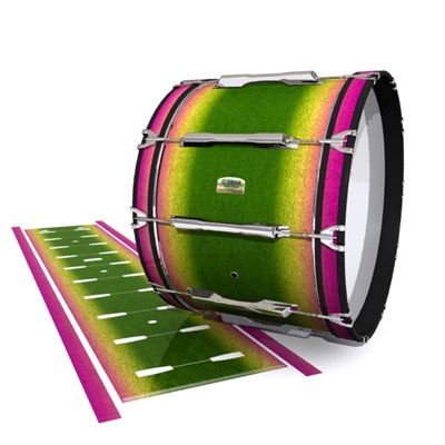 Yamaha 8200 Field Corps Bass Drum Slip - Tropical Hybrid (Green) (Yellow)