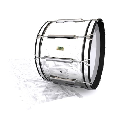 Yamaha 8200 Field Corps Bass Drum Slip - White Cosmic Glass (Neutral)