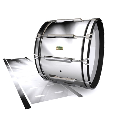 Yamaha 8200 Field Corps Bass Drum Slip - White Light Rays (Themed)