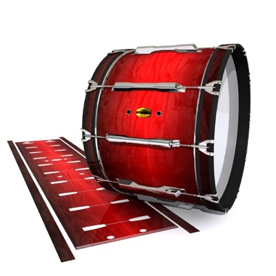 Yamaha 8300 Field Corps Bass Drum Slip - Active Red (Red)