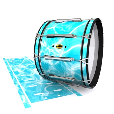 Yamaha 8300 Field Corps Bass Drum Slip - Aquatic Refraction (Themed)