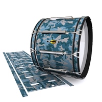 Yamaha 8300 Field Corps Bass Drum Slip - Blue Slate Traditional Camouflage (Blue)