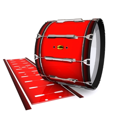 Yamaha 8300 Field Corps Bass Drum Slip - Cherry Pickin' Red (Red)