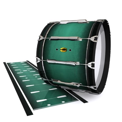 Yamaha 8300 Field Corps Bass Drum Slip - Deep Viridian Fade (Green)