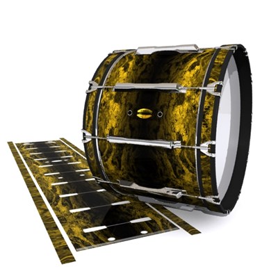 Yamaha 8300 Field Corps Bass Drum Slip - Desert GEO Marble Fade (Yellow)