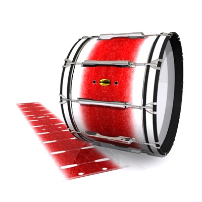 Yamaha 8300 Field Corps Bass Drum Slip - Frosty Red (Red)
