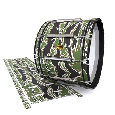 Yamaha 8300 Field Corps Bass Drum Slip - Liberator Tiger Camouflage (Green)