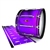 Yamaha 8300 Field Corps Bass Drum Slip - Purple Light Rays (Themed)