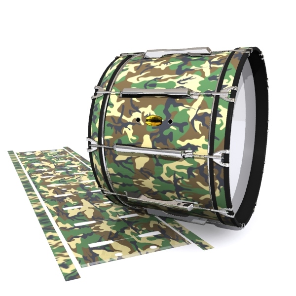 Yamaha 8300 Field Corps Bass Drum Slip - Woodland Traditional Camouflage (Neutral)