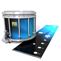 Yamaha 9200 Field Corps Snare Drum Slip - Blue Light Rays (Themed)