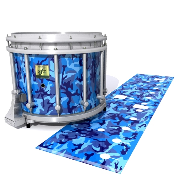 Yamaha 9200 Field Corps Snare Drum Slip - Blue Wing Traditional Camouflage (Blue)