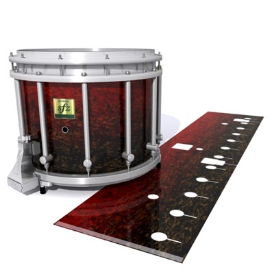 Yamaha 9200 Field Corps Snare Drum Slip - Burgundy Rock (Red)