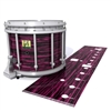 Yamaha 9200 Field Corps Snare Drum Slip - Chaos Brush Strokes Maroon and Black (Red)