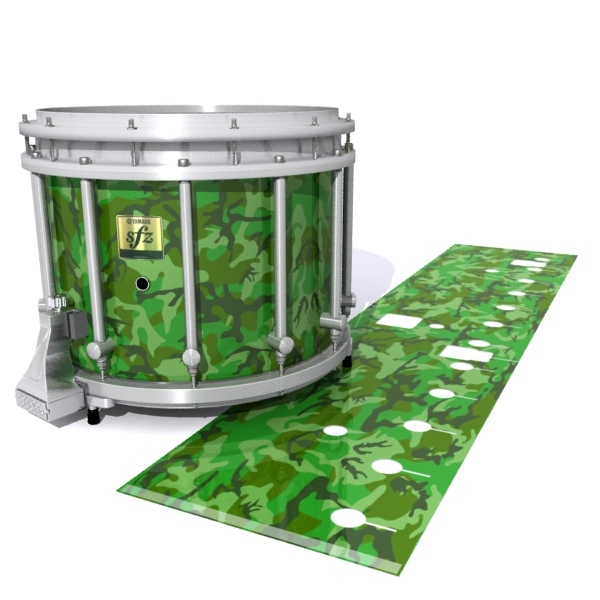 Yamaha 9200 Field Corps Snare Drum Slip - Forest Traditional Camouflage (Green)