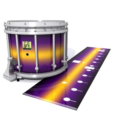 Yamaha 9200 Field Corps Snare Drum Slip - Light Barrier Fade (Purple) (Yellow)