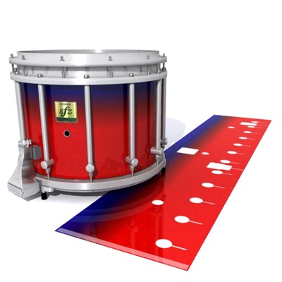 Yamaha 9200 Field Corps Snare Drum Slip - Red Arrow (Red) (Blue)