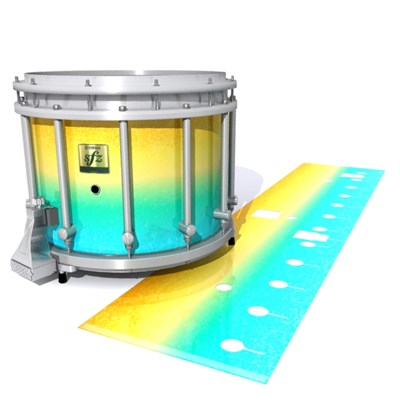 Yamaha 9200 Field Corps Snare Drum Slip - Set Sail (Aqua) (Yellow)
