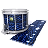 Yamaha 9200 Field Corps Snare Drum Slip - Wave Brush Strokes Blue and Black (Blue)