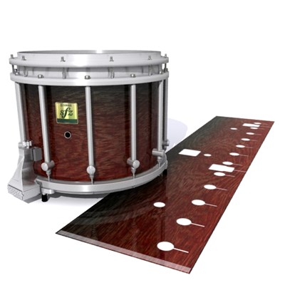 Yamaha 9200 Field Corps Snare Drum Slip - Weathered Rosewood (Red)