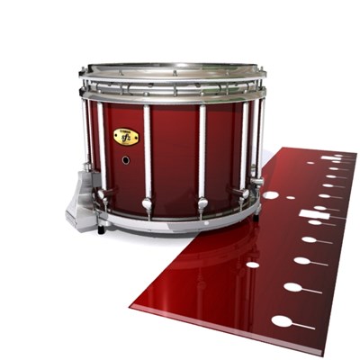Yamaha 9300/9400 Field Corps Snare Drum Slip - Apple Maple Fade (Red)