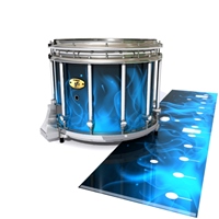 Yamaha 9300/9400 Field Corps Snare Drum Slip - Blue Flames (Themed)