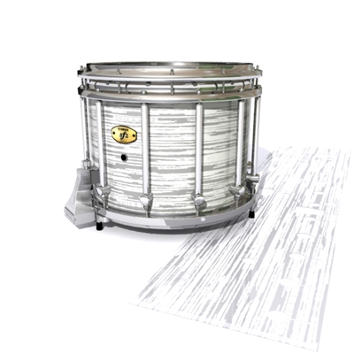 Yamaha 9300/9400 Field Corps Snare Drum Slip - Chaos Brush Strokes Grey and White (Neutral)