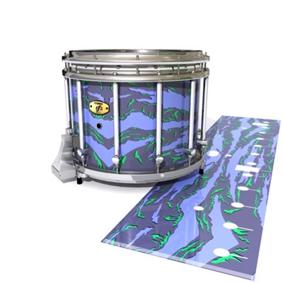 Yamaha 9300/9400 Field Corps Snare Drum Slip - Electric Tiger Camouflage (Purple)